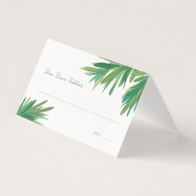 Pine Woods Watercolor | Hochzeitsempfang (Vorderseite)