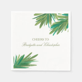 Pine Woods Watercolor | Hochzeitsempfang Serviette