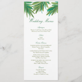 Pine Woods Watercolor | Hochzeitsmenü Menükarte