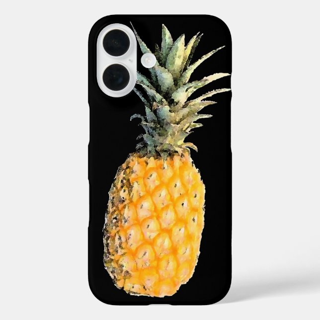 pineapple . a tropical fruit iPhone 16 hülle (Rückseite)