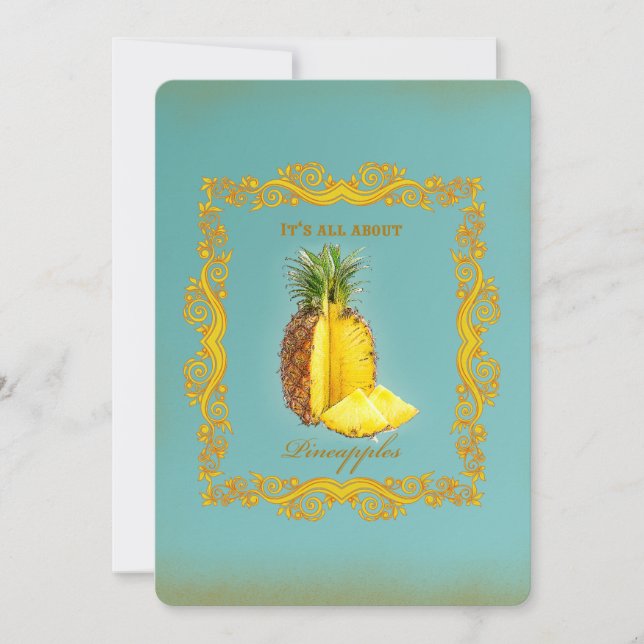 PINEAPPLE ~ Einladungskarte (Vorderseite)