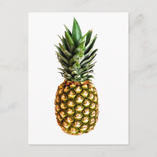Pineapple fruit print postcards postkarte (Vorderseite)