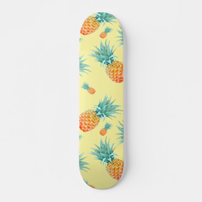 Pineapple Pattern Skateboard (Vorne)