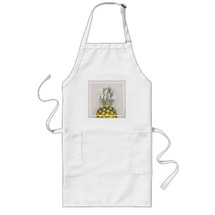 Pineapple Tropical Mrs Bride Lange Schürze