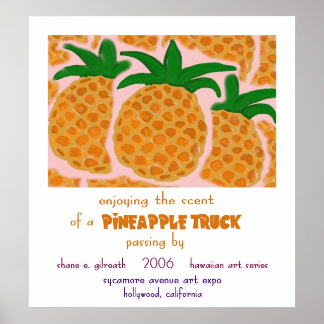 Pineapple Truck Poster (Vorne)