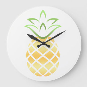 Pineapple Wall Clock Große Wanduhr