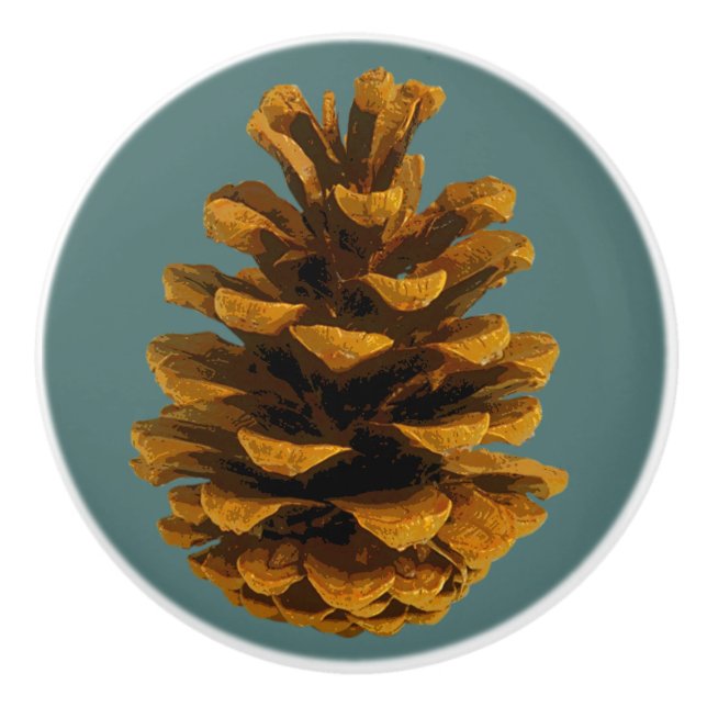 Pinecone-Keramik Keramikknauf (Vorderseite)