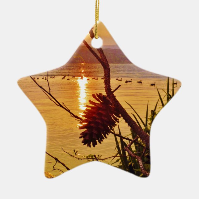 Pinecone Keramik Ornament (Vorne)