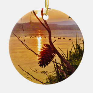 Pinecone Keramik Ornament