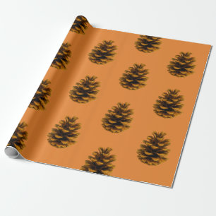 Pinecone rustica geschenkpapier