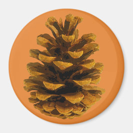 Pinecone rustikale Natur Braunorange Fall Magnet
