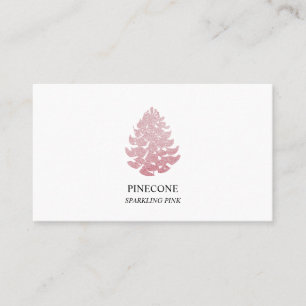 Pinecone Sparkling Glitzer Visitenkarte