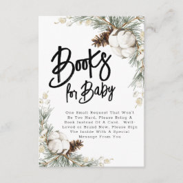 Pinecone Spruce Books für Babyverpackungen Begleitkarte