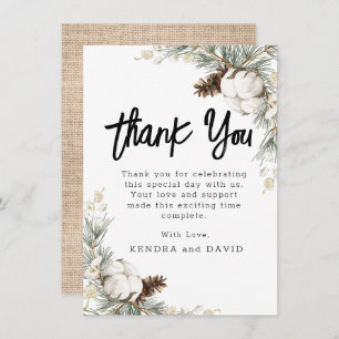 Pinecone Spruce Flat Danke Karte