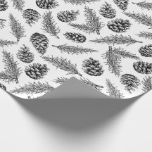 Pinecone und Tannenbaum Weihnachtsmuster. Winter