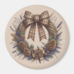 Pinecone Wreath Magnet