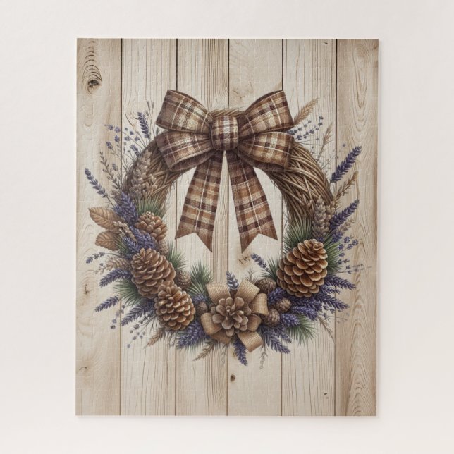 Pinecone Wreath Puzzle (Vertikal)