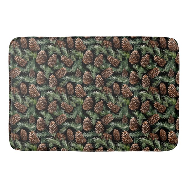 Pinecones Bath Mat Badematte (Vorderseite)