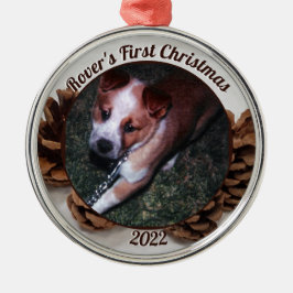 Pinecones Das erste Weihnachtsfest des Hauses mit Ornament Aus Metall