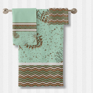 Pinecones et Cabine en pointes de Chevron