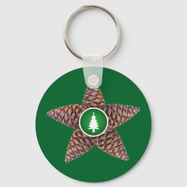 Pinecones star schlüsselanhänger (Vorderseite)