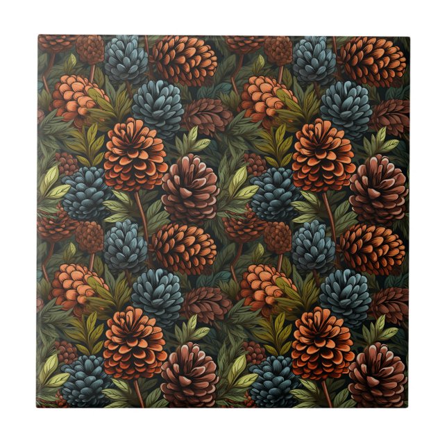 Pinecones Tile Fliese (Vorderseite)
