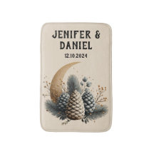 Pinecones und Crescent Moon Winter Liebe