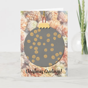 Pinecones und Decke Weihnachtskarte Karte