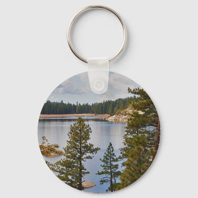 Pinecrest Lake California im August Schlüsselanhänger (Vorderseite)