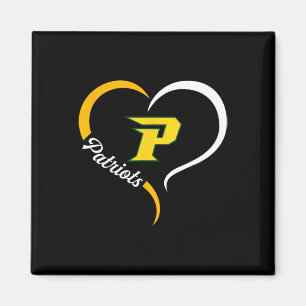 Pinecrest Patriots Logo Halbherz Slogan Hs Magnet