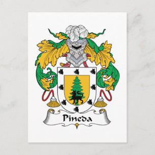 Pineda Familienwappen Postkarte
