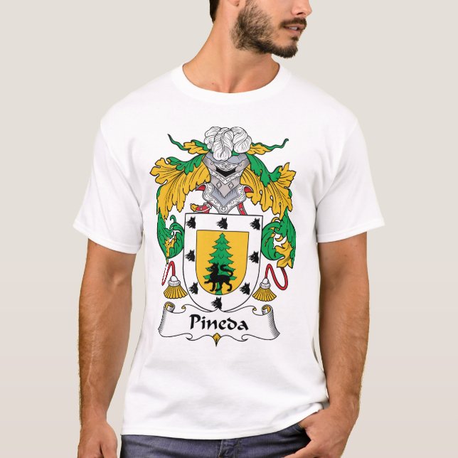 Pineda Familienwappen T-Shirt (Vorderseite)