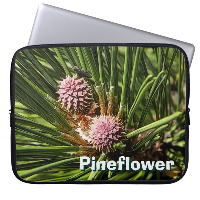 Pineflower Laptopschutzhülle (Vorderseite)