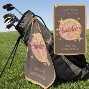 Pinehurst Stadt Nord Carolina Golfer Golfhandtuch