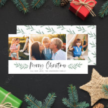 Pineneedle Frohe Weihnachten Moderne 3 Foto Collag