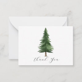 Pines Danke Mitteilungskarte