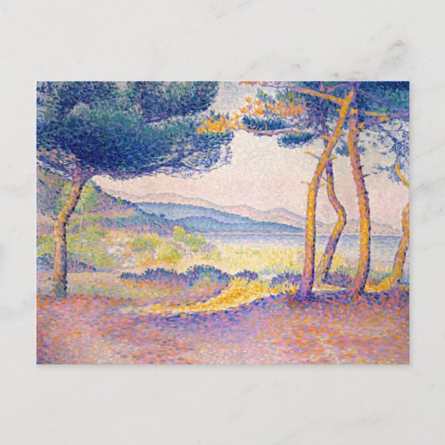 Pines entlang der Küste Postkarte (Vorderseite)