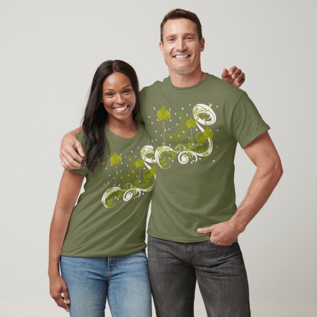 Pines mit Moon-Change-T - Shirt-Farbe und Stil T-Shirt (Unisex)