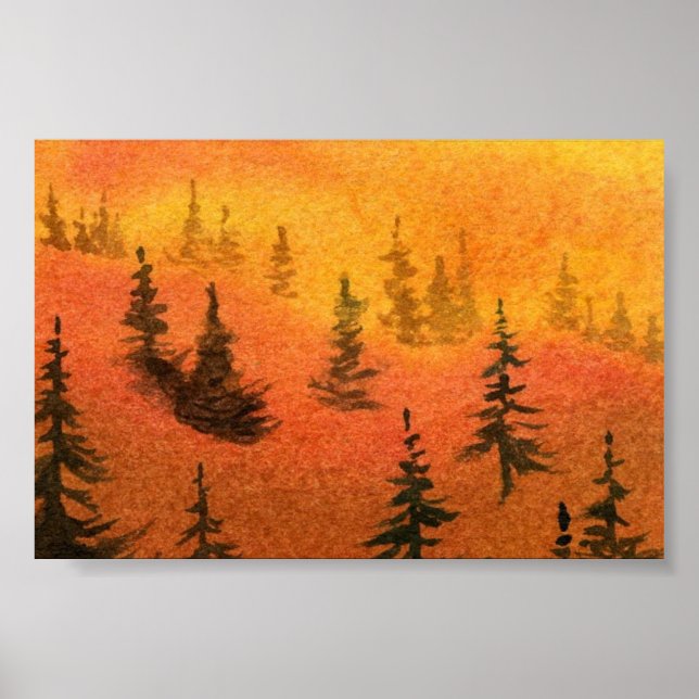 Pinescape Mini-Poster Poster (Vorne)