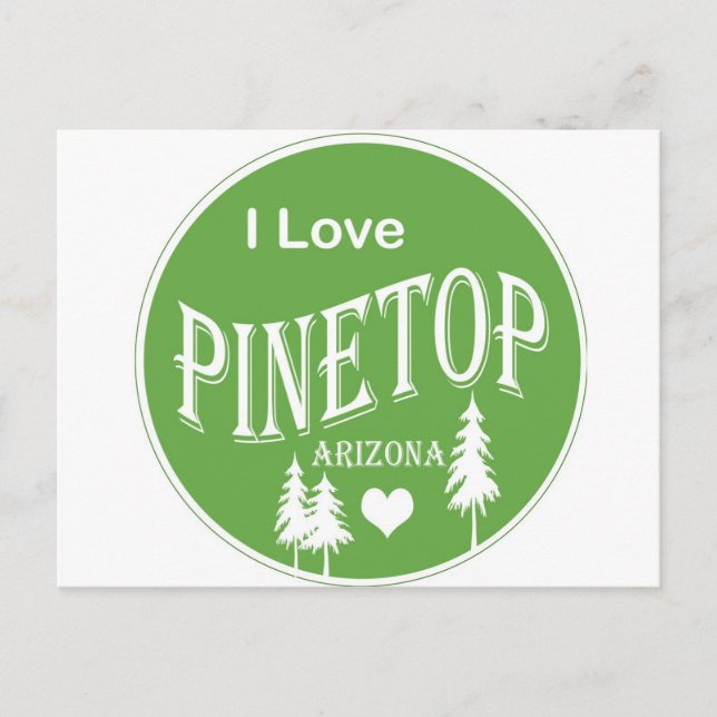 Pinetop Arizona Postkarte (Vorderseite)