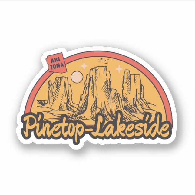 Pinetop-Lakeside, Aufkleber für Arizona (Vorderseite)
