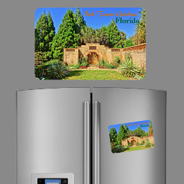 Pinewood Estate Fountain Bok Tower Gardens Florida Magnet