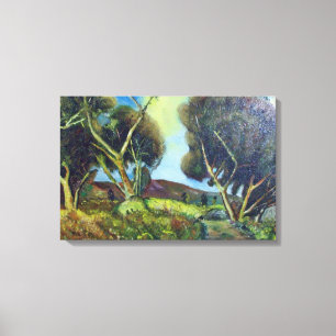 PINEWOOD IN DER Toskana Leinwanddruck