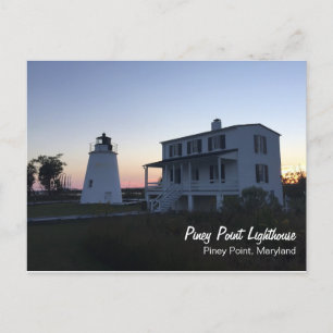 Piney Point Lighthouse Postcard Postkarte