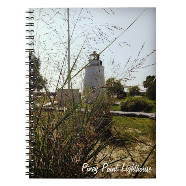Piney Punkt-Leuchtturm-Notizbuch Notizblock (Vorderseite)