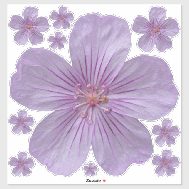 Pineywood Geranium #1 Aufkleber (Blatt)