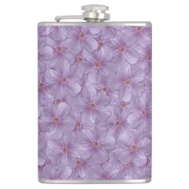 Pineywood Geranium Nahtloses Muster Flachmann