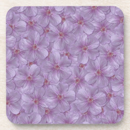 Pineywood Geranium Nahtloses Muster Getränkeuntersetzer