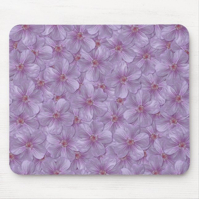 Pineywood Geranium Nahtloses Muster Mousepad (Vorne)