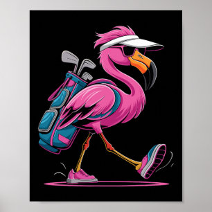 Ping Flamingo Golf Sonnenbrille Frau Damen Herren Poster
